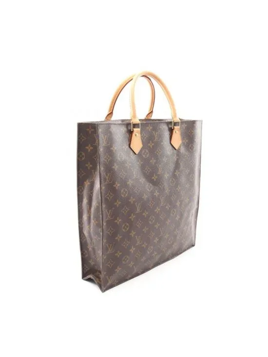 Louis Vuitton Tote Sac Plat Canvas Leather - Picture 2 of 11